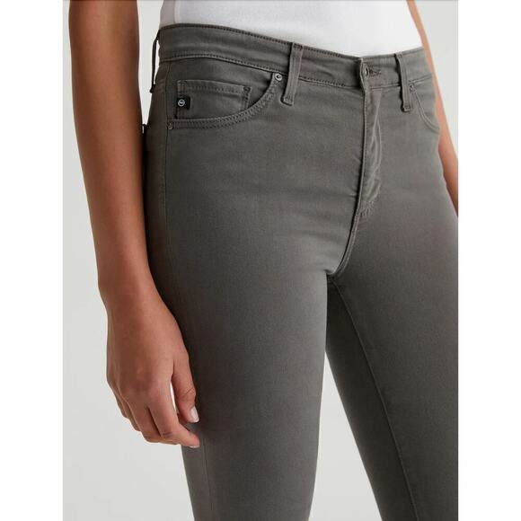 Adriano Goldschmied AG The Prima Mid-Rise Cigarette Leg Pants Charcoal Grey, 25R - Picture 7 of 15